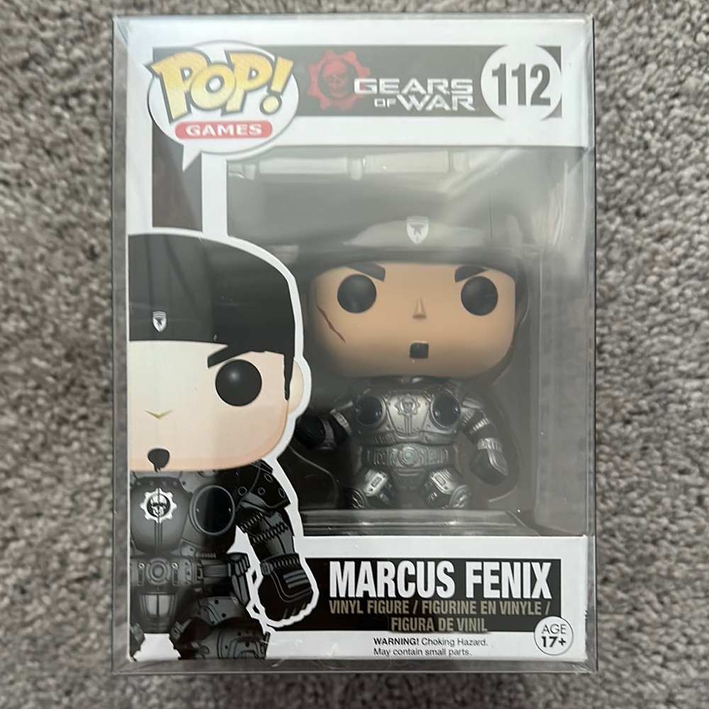 Funko Pop! Games Marcus Fenix Vinyl Figure - Black and Gray